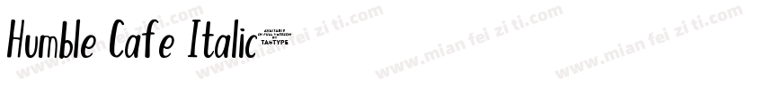 Humble Cafe Italic字体转换